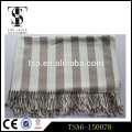 heavyweight scarves simple dual stripe beach towel winter poncho finished with tasselled trims                        
                                                Quality Choice